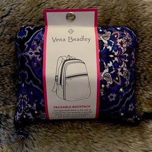 Vera Bradley Packable Backpack - Regal Rosette - BRAND NEW!